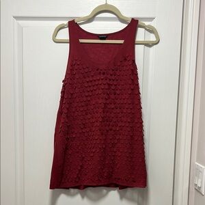 CLUB MONACO Women's Red Sleeveless Top
